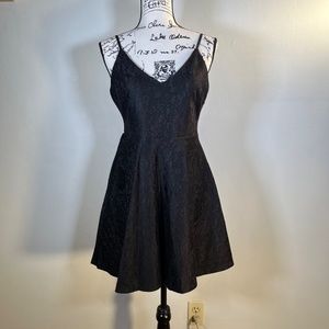 Lulus Black Lace Skater Dress